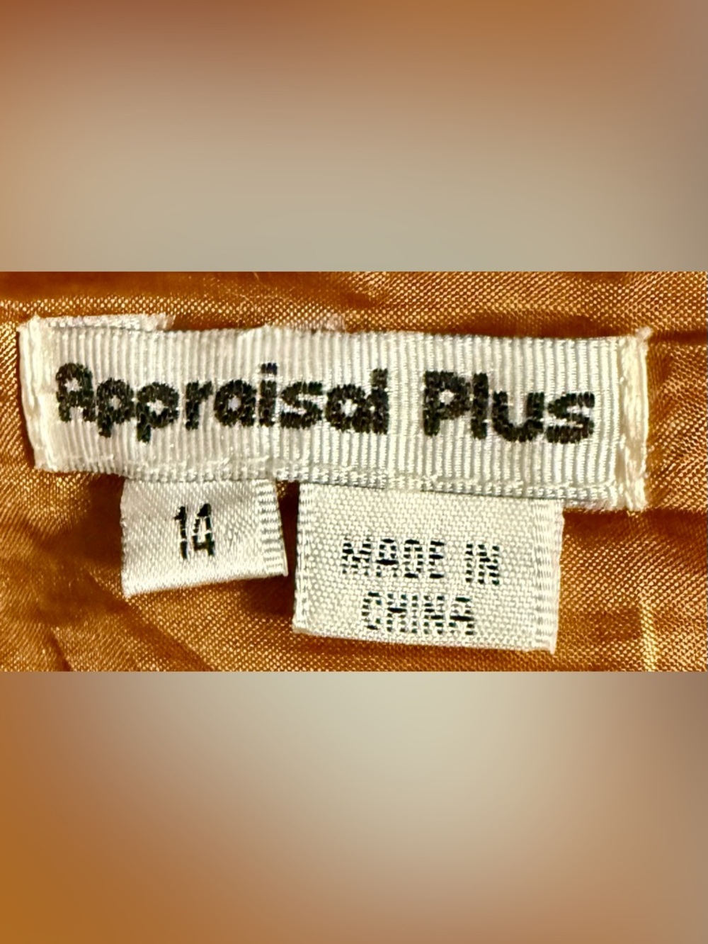 Vintage Appraisal Plus Size 14 Beaded Floral Midi Skirt Ramie Rayon Rust Boho - Picture 8 of 10